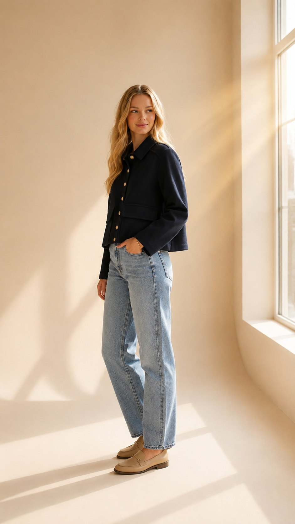 Margot | Veste Courte en Tweed Élégante