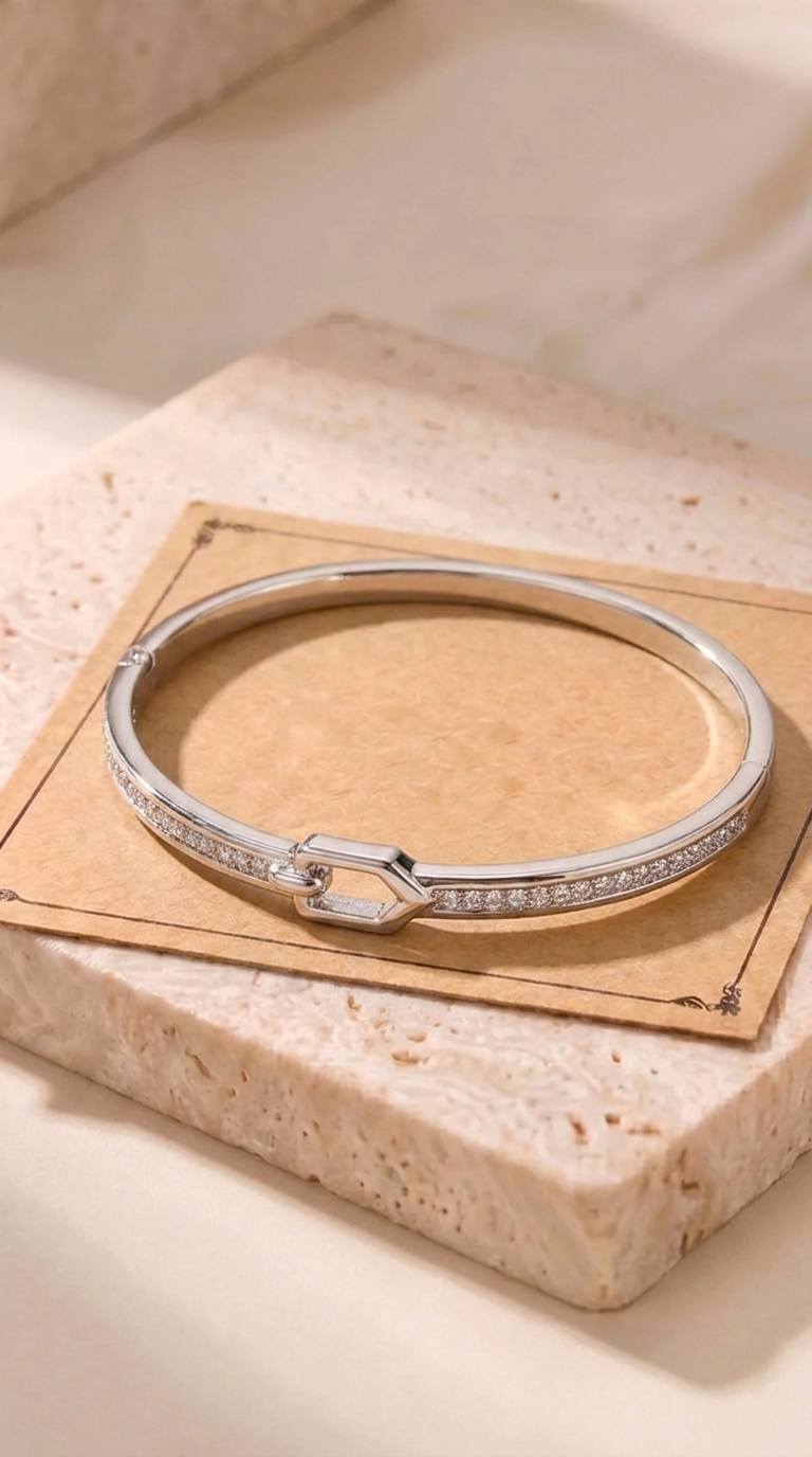 Camille | Bracelet Cadenas Orné de Strass