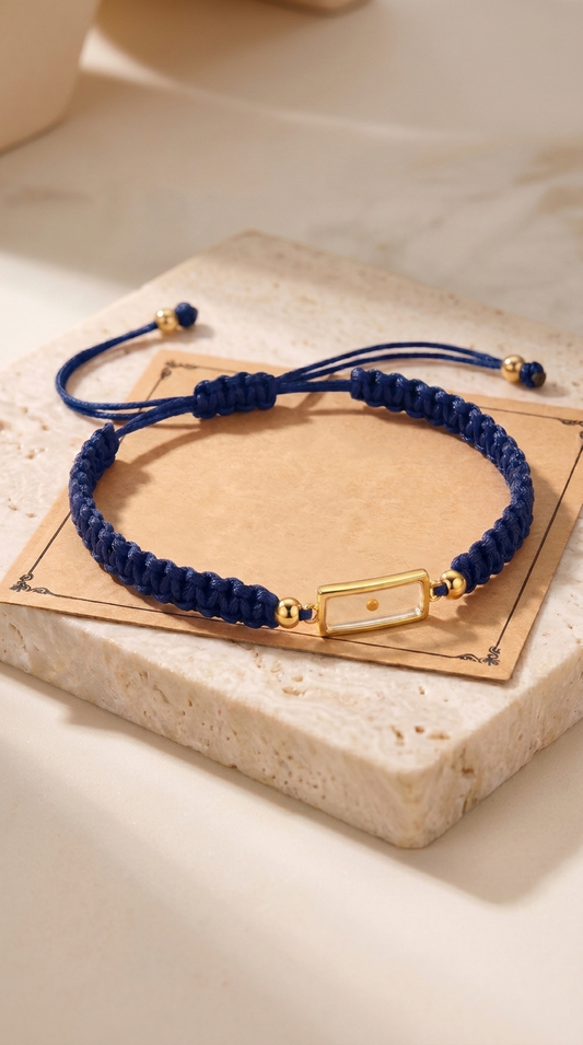 Faith | Bracelet Ajustable Graine de Moutarde