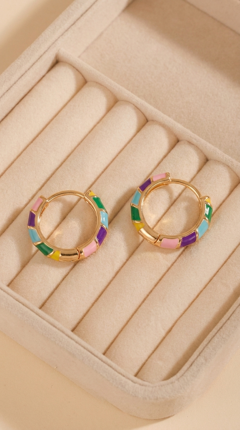 Élina | Boucles d'Oreilles Clip Géométriques Élégante