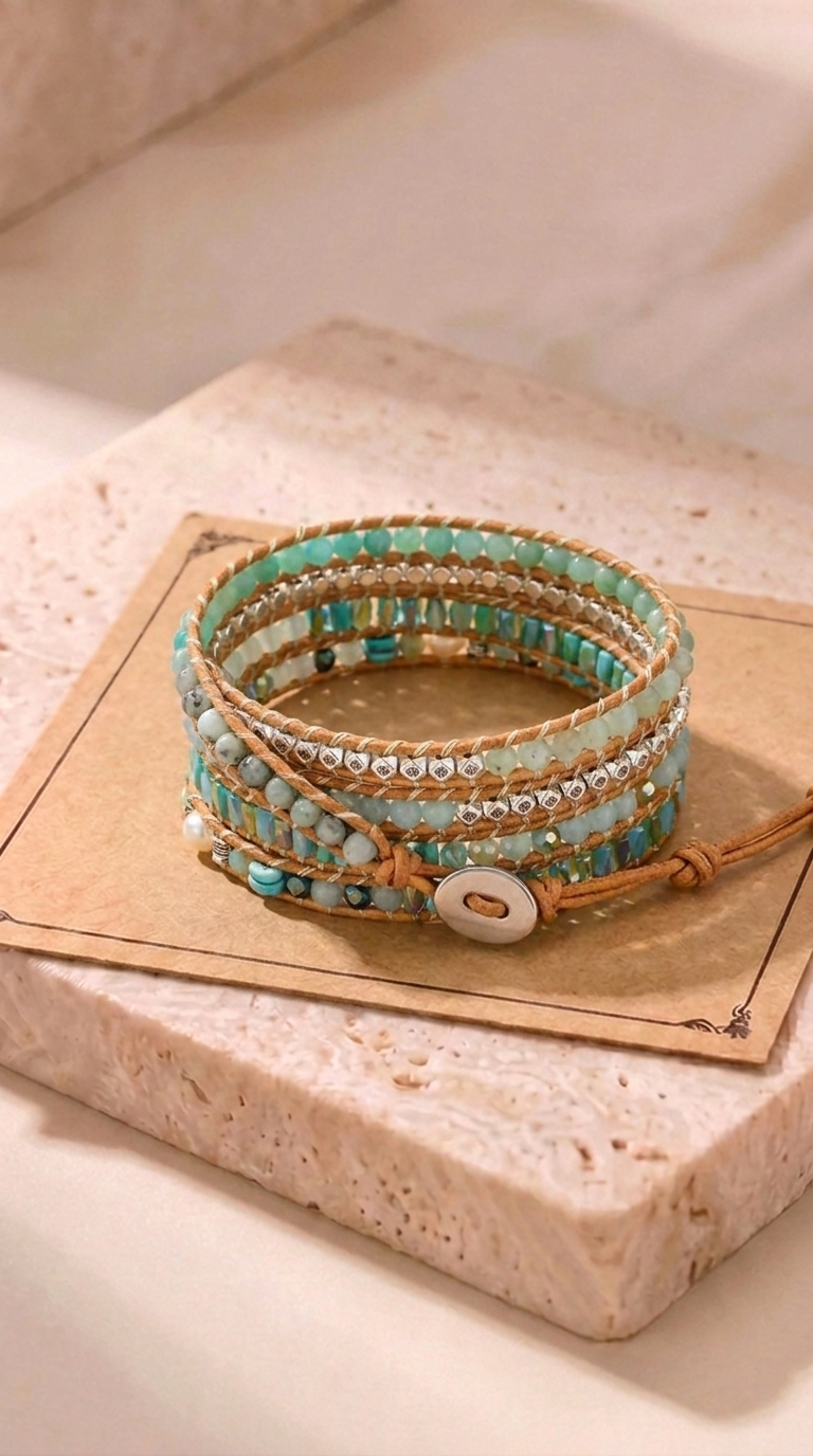 Manon | Bracelet Tressé en Pierre Naturelle