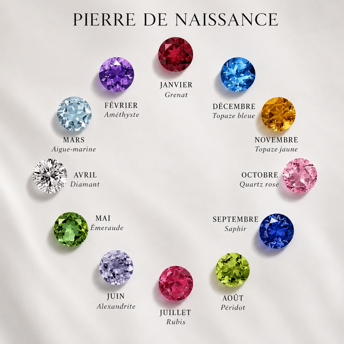 Amélie | Collier Deux Pierres