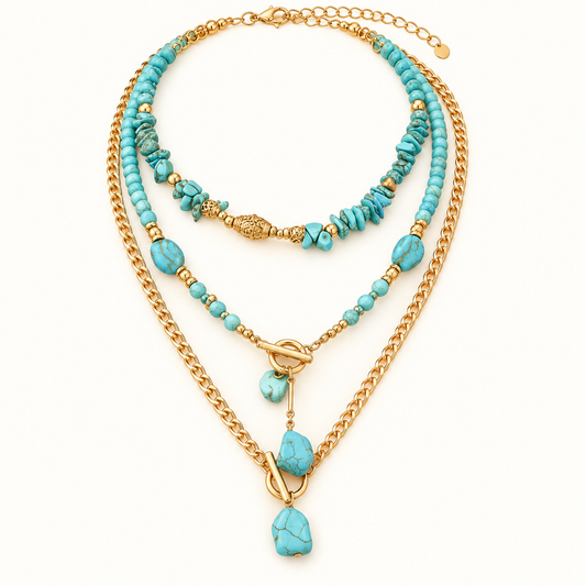 Maëlle | Collier Multirang Turquoise