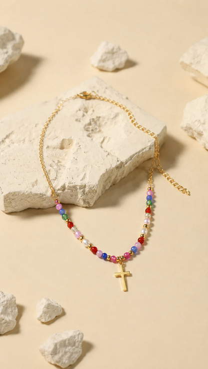 Élise | Collier Croix Élégance Intemporelle