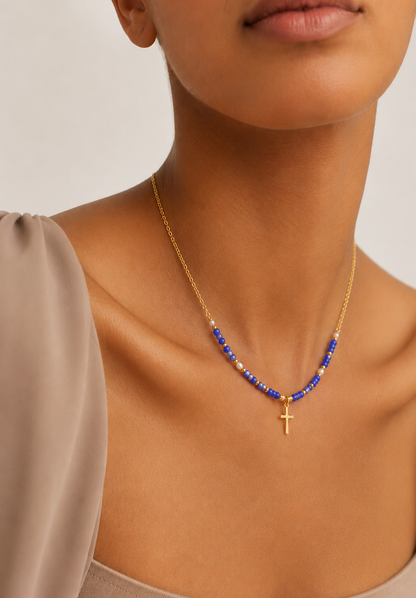 Élise | Collier Croix Élégance Intemporelle