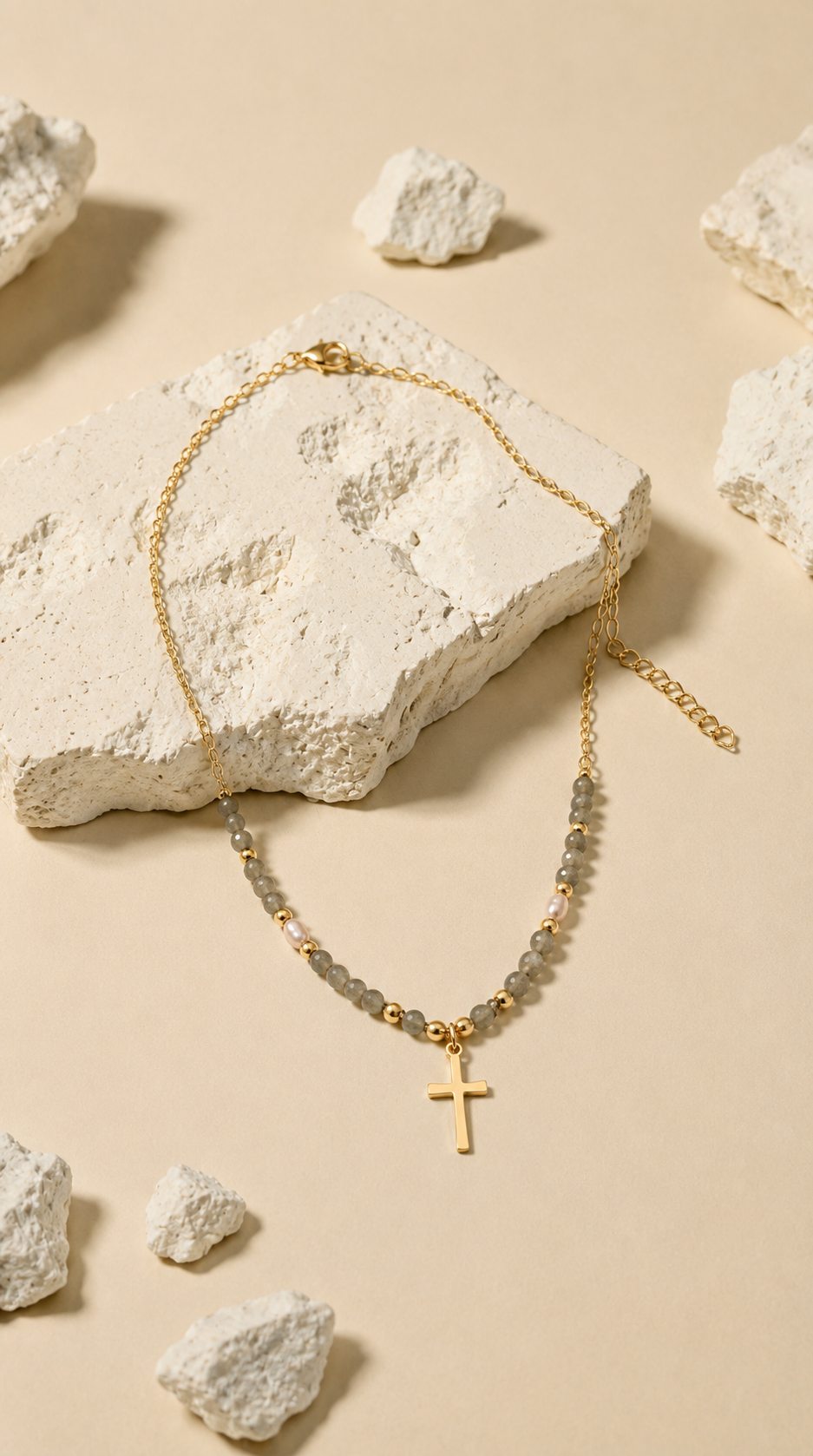 Élise | Collier Croix Élégance Intemporelle