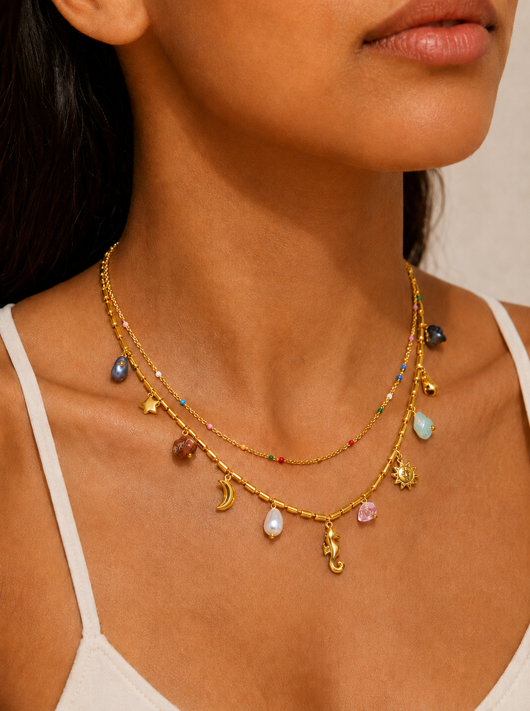 Leoni | Collier Double Rang Élégance Estivale