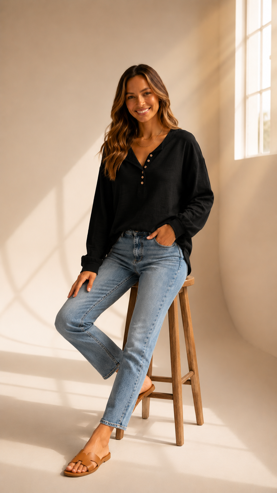 Emma | Blouse Élégante à Manches Bouffantes pour Femme