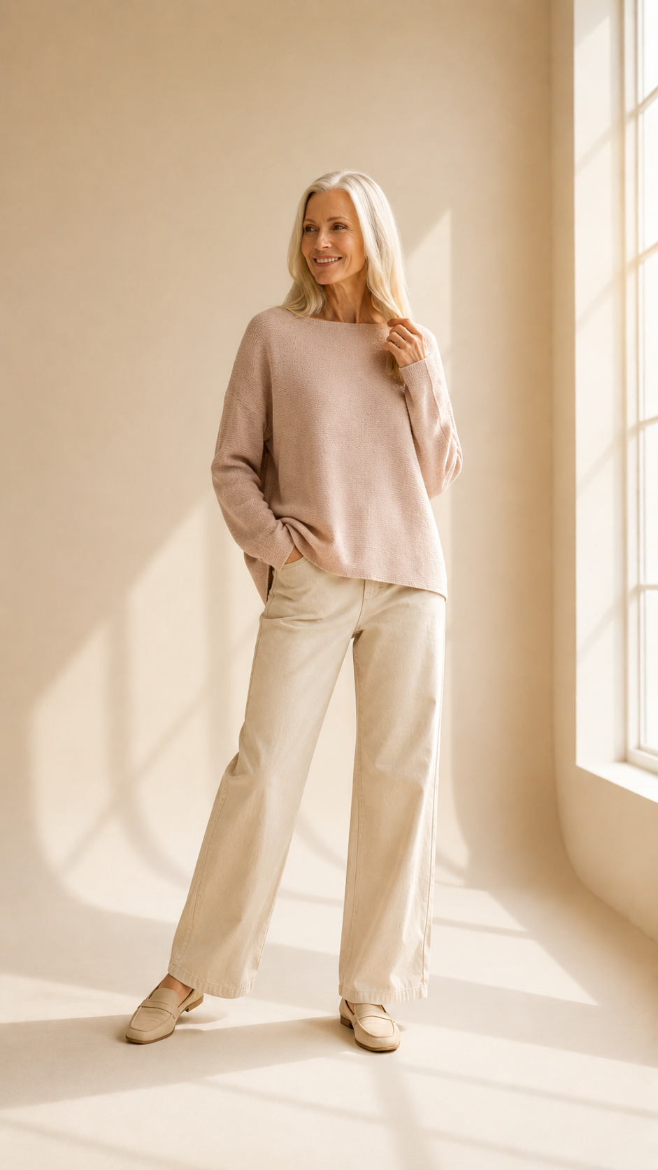 Noémie | Pull Oversize Tricoté À Manches Chauve-Souris