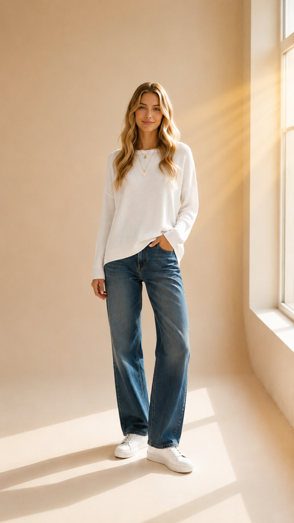 Noémie | Pull Oversize Tricoté À Manches Chauve-Souris