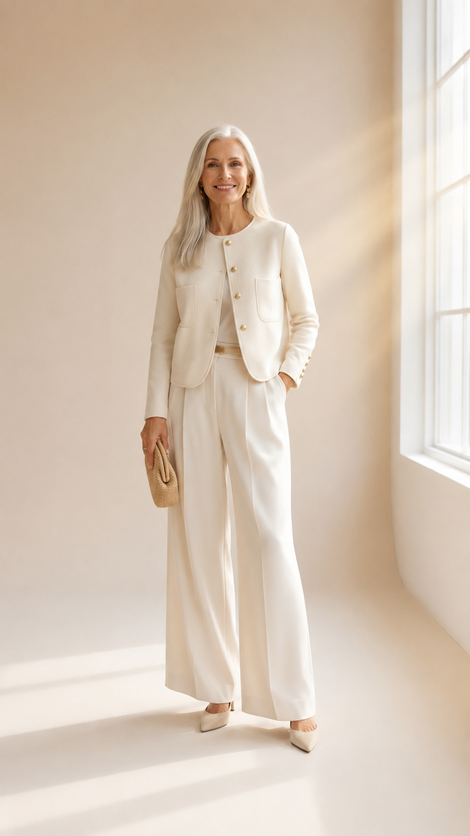 Colette | Veste courte en laine luxe pour femme