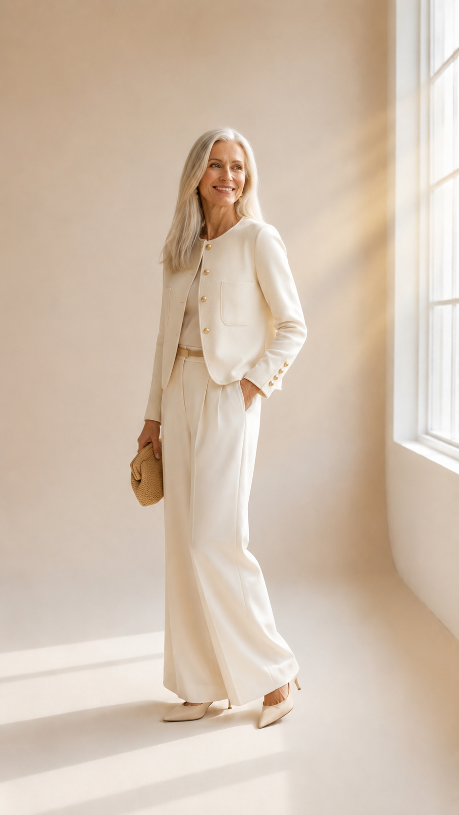 Colette | Veste courte en laine luxe pour femme