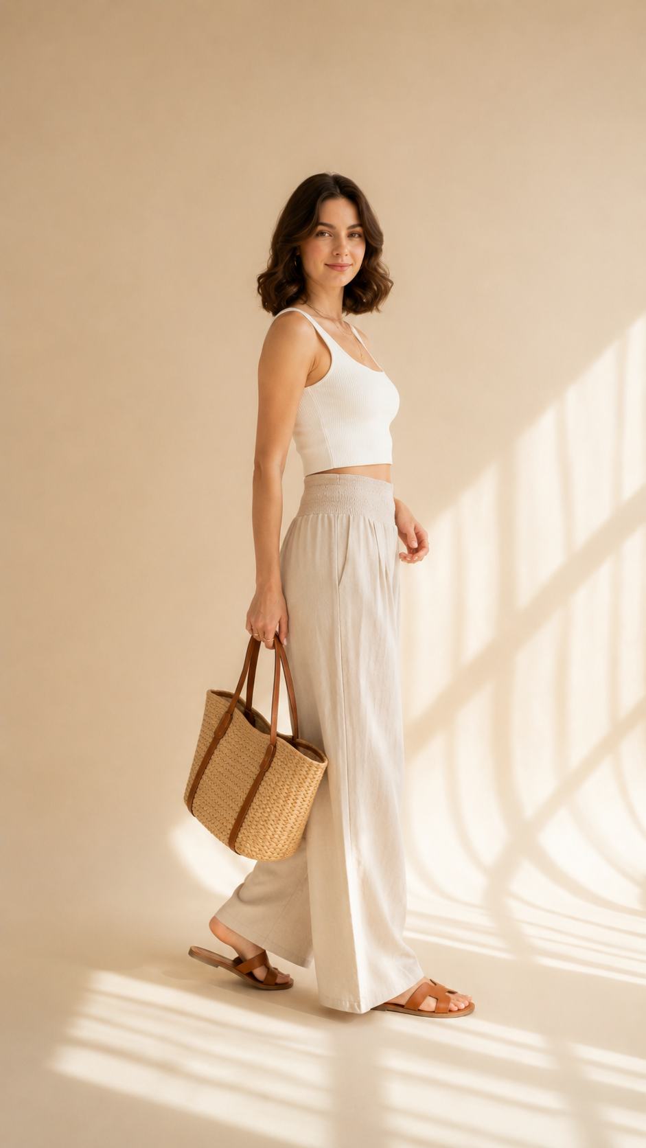 Iris | Pantalon Large Élégant pour Femme