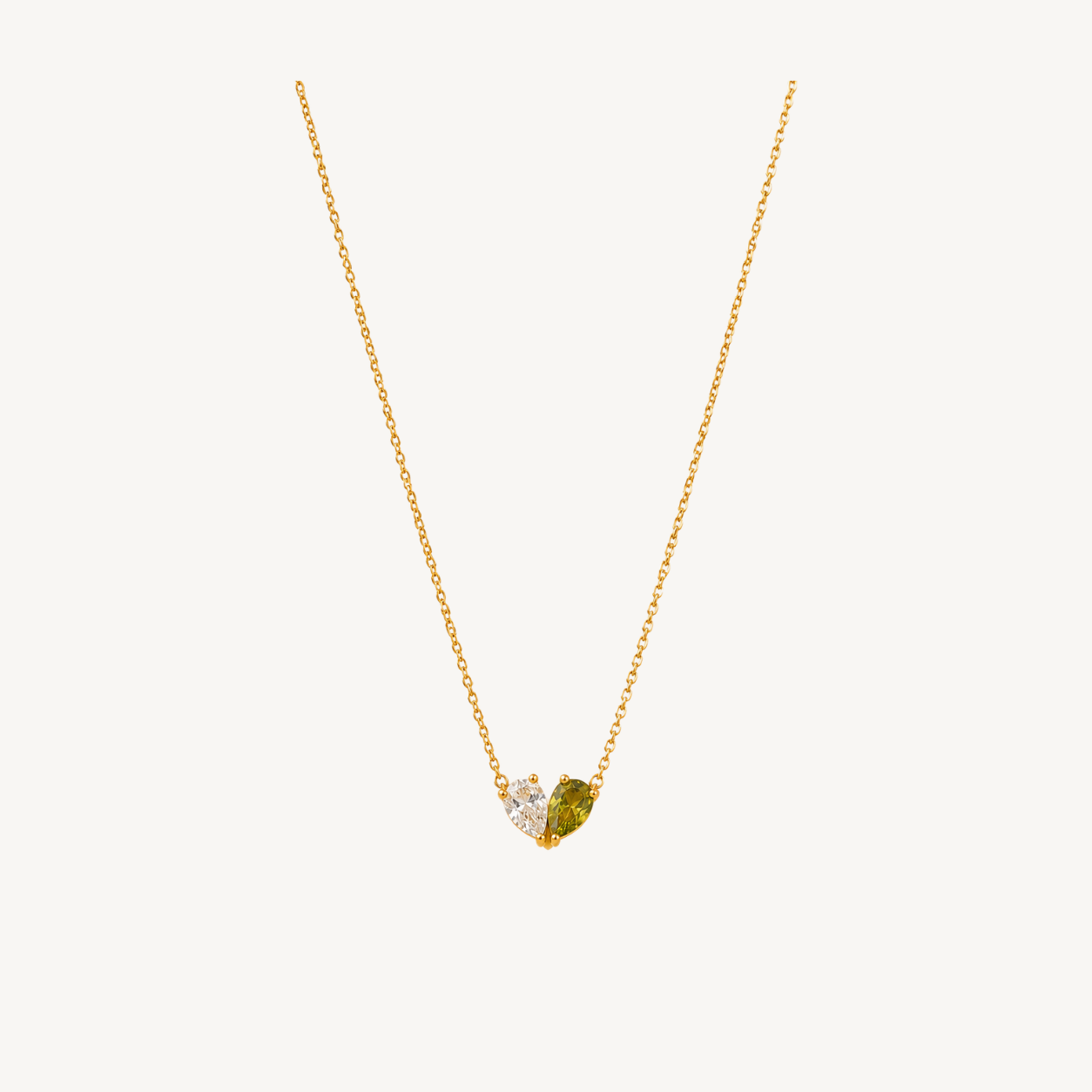 Amélie | Collier Deux Pierres
