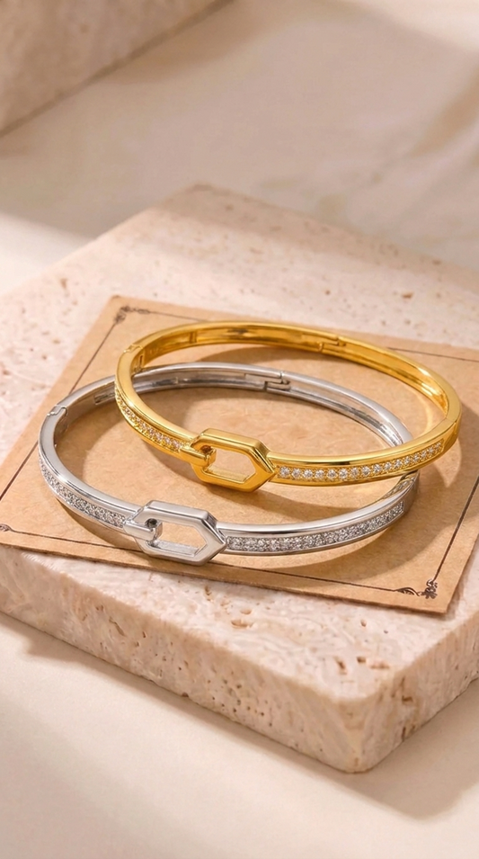 Camille | Bracelet Cadenas Orné de Strass