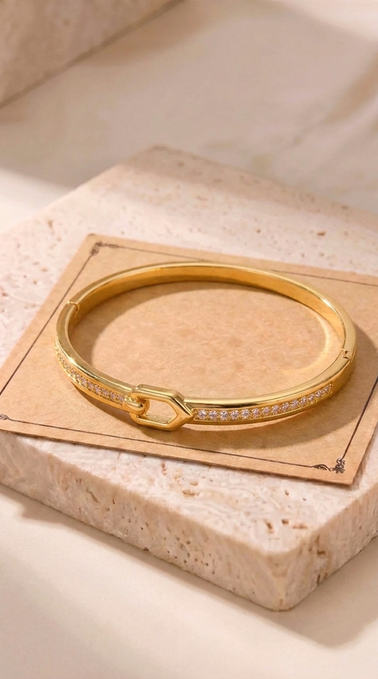 Camille | Bracelet Cadenas Orné de Strass