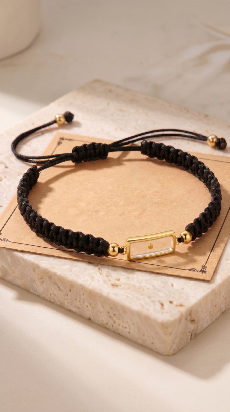 Faith | Bracelet Ajustable Graine de Moutarde