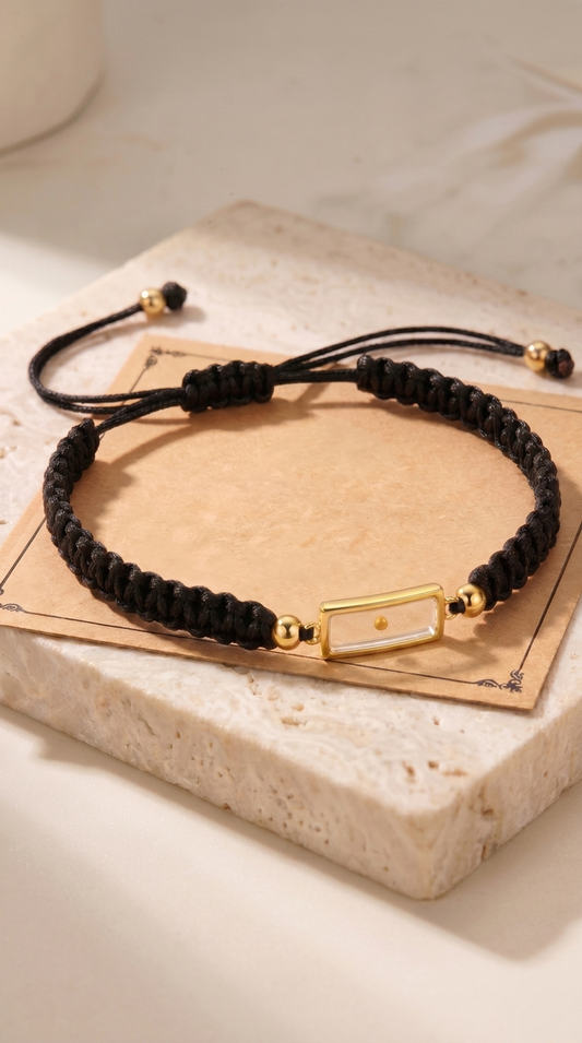 Faith | Bracelet Ajustable Graine de Moutarde