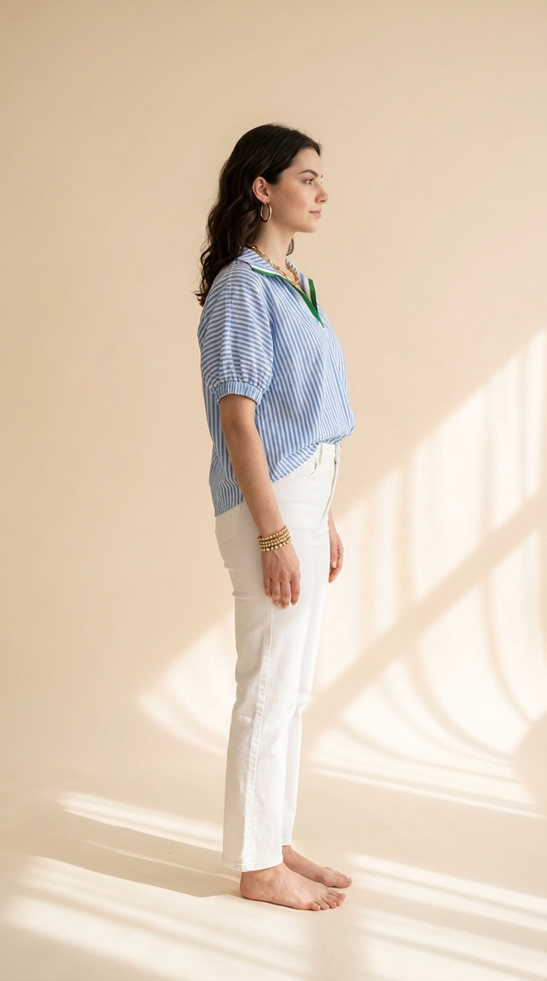 Nora | Top Color Block à Col V pour Femme