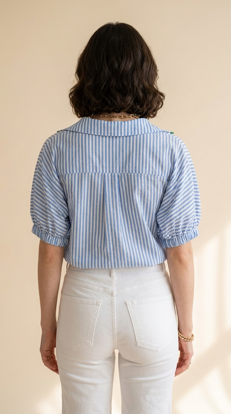 Nora | Top Color Block à Col V pour Femme