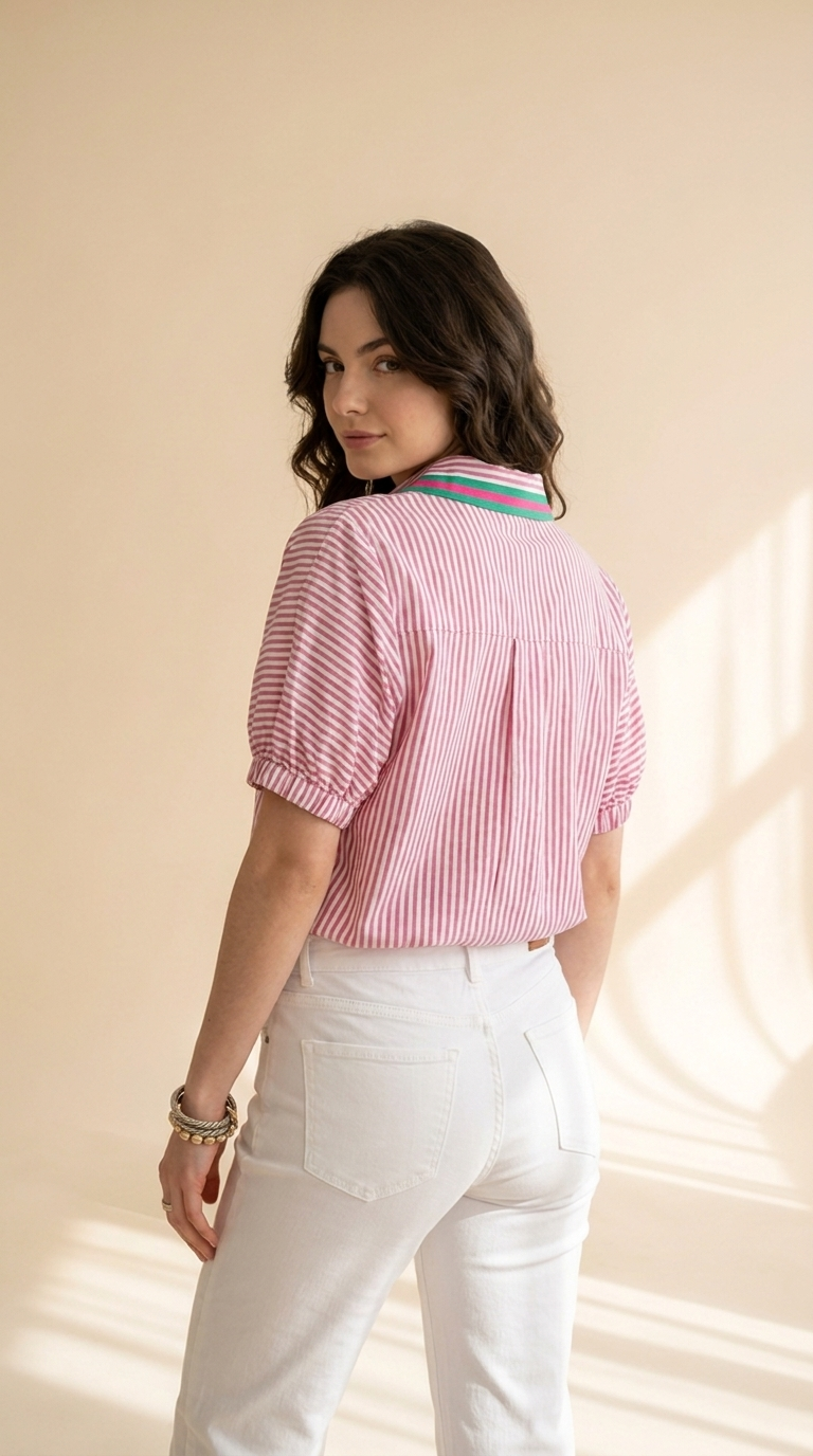 Nora | Top Color Block à Col V pour Femme