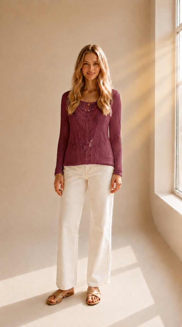 Sophie | T-shirt manches longues avec dentelle