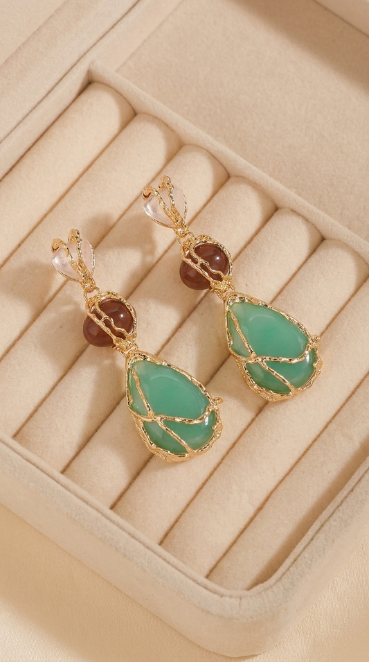 Nina | Boucles d’Oreilles Goutte Géométrique