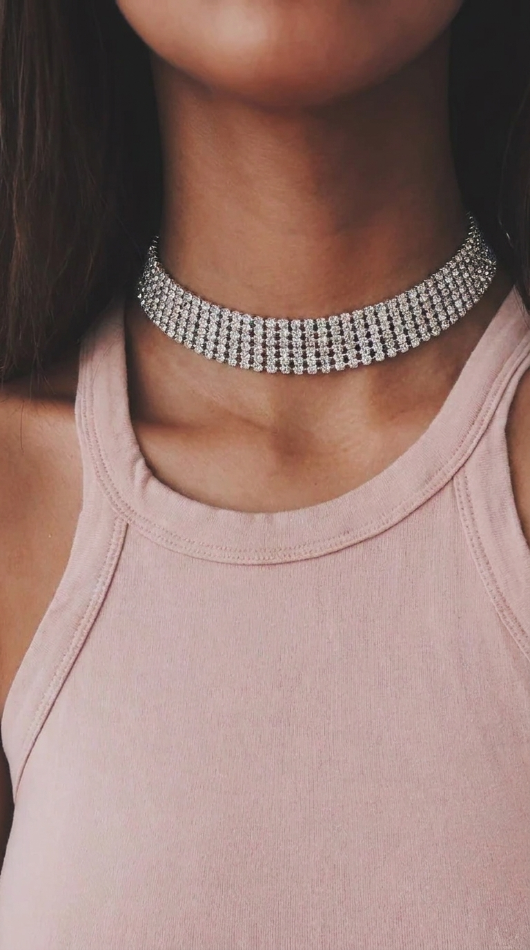 Diane | Choker de luxe avec strass