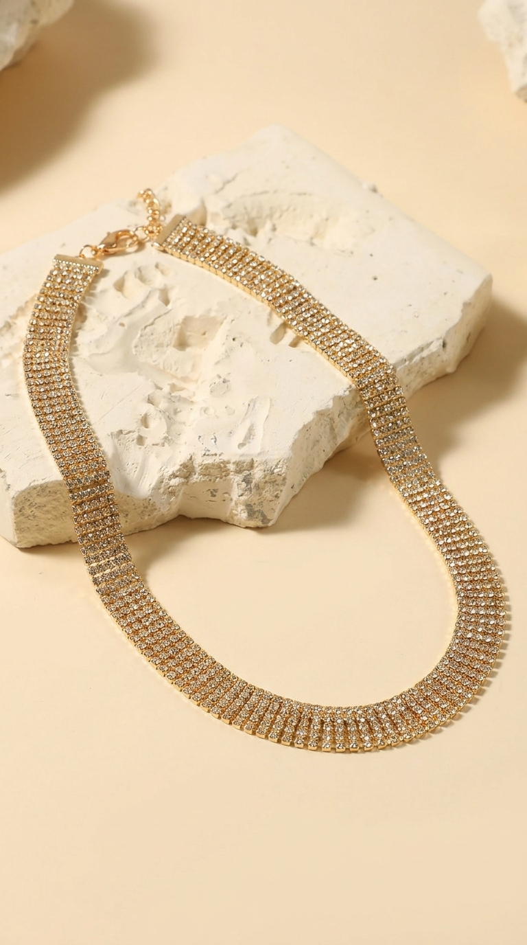 Diane | Choker de luxe avec strass