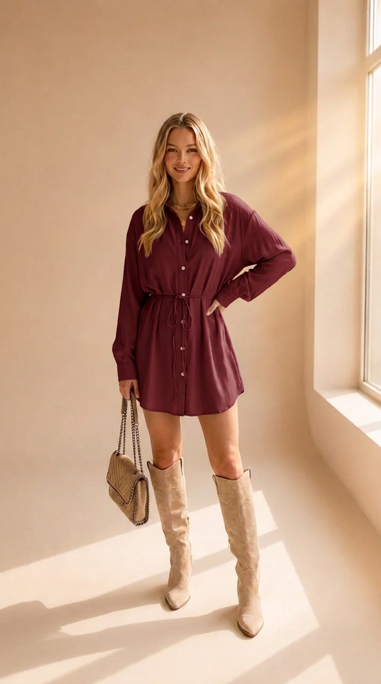 Lucie | Robe élégante à manches longues