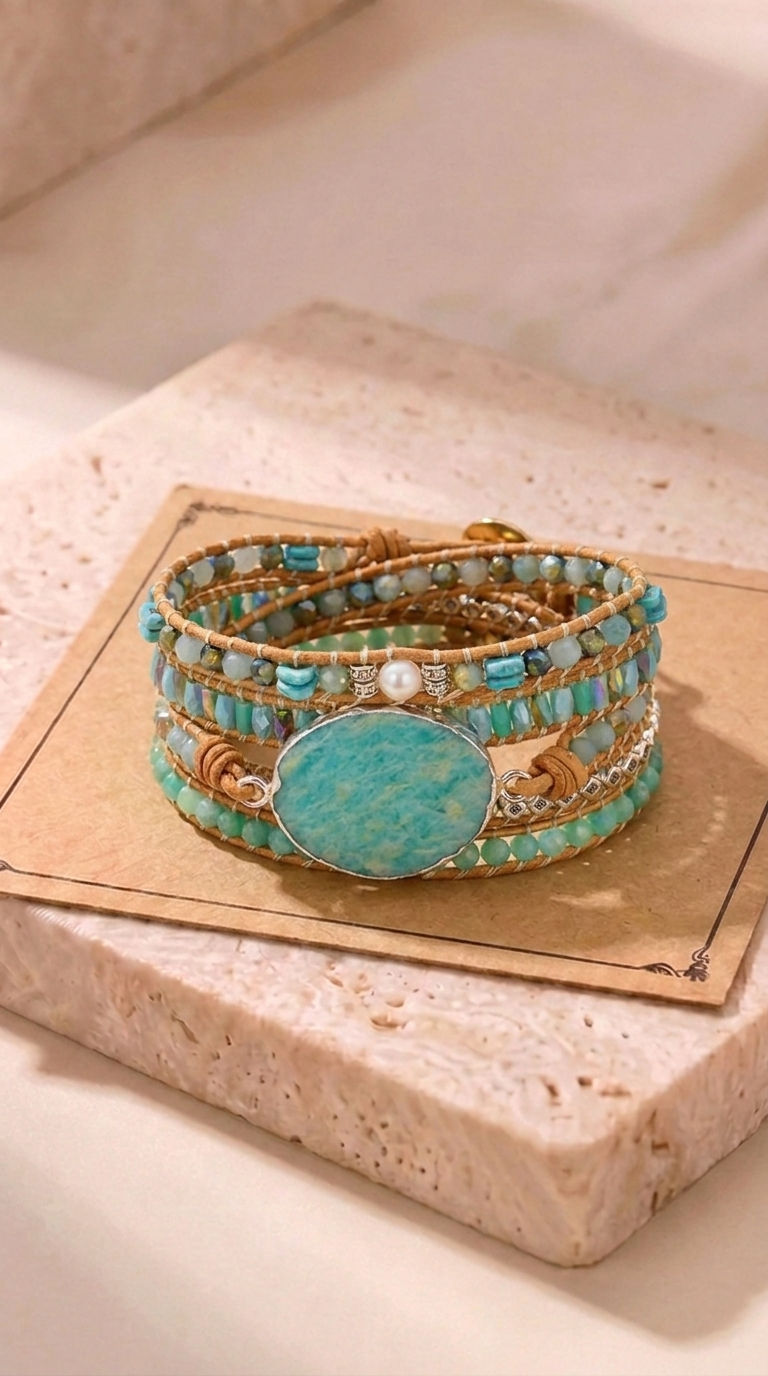 Manon | Bracelet Tressé en Pierre Naturelle