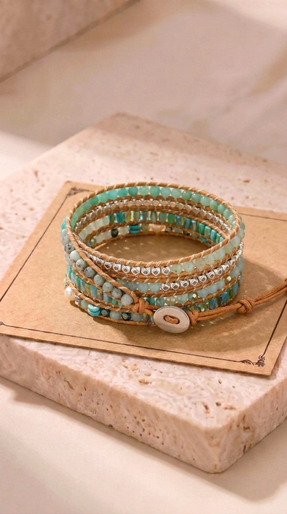 Manon | Bracelet Tressé en Pierre Naturelle