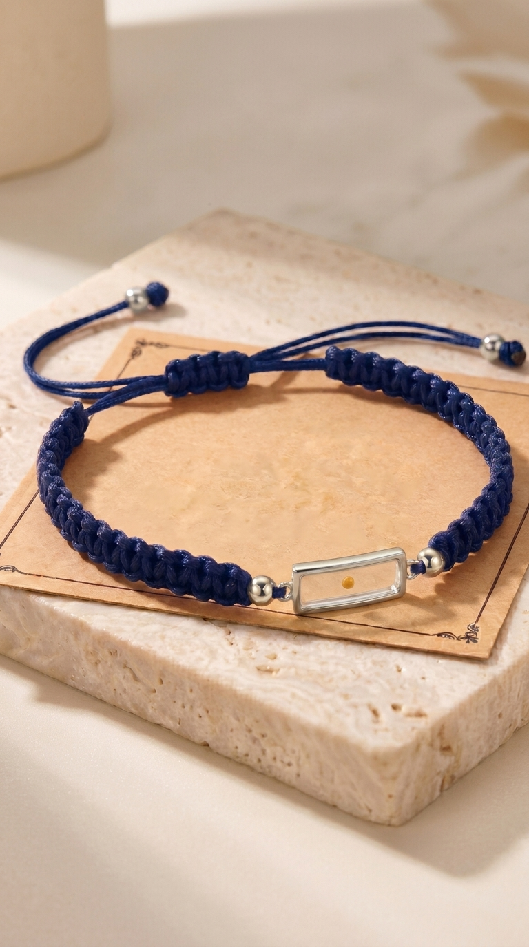 Faith | Bracelet Ajustable Graine de Moutarde