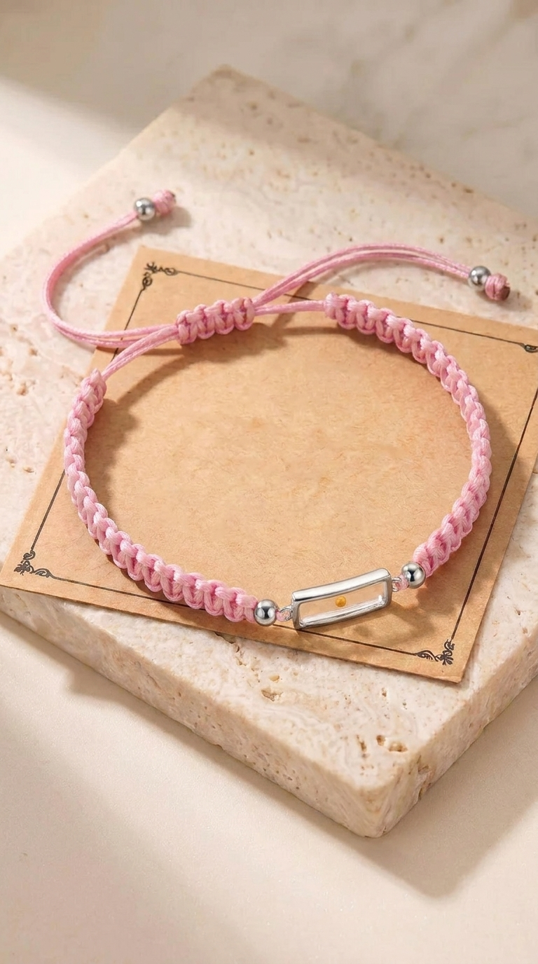 Faith | Bracelet Ajustable Graine de Moutarde